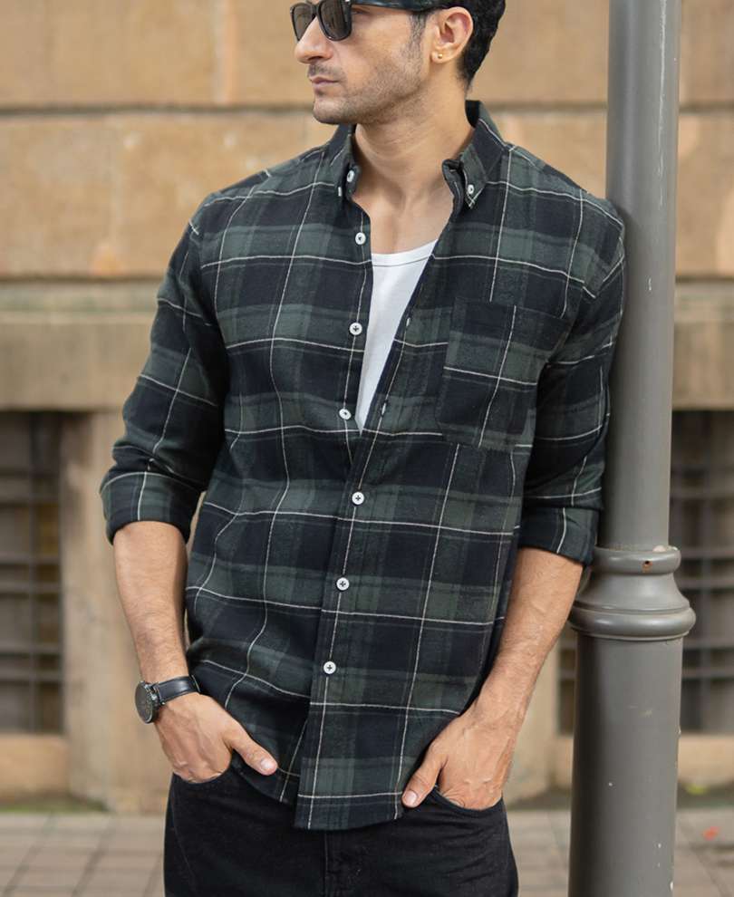 HIRO kidill over check shirts Japanese Brand × KIDILL KIDILL