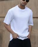 white-rib-knit-oversized-half-sleeves-t-shirt