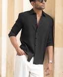 black-regular-fit-full-sleeves-stripe-shirt