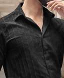 black-stripe-structured-regular-fit-full-sleeves-shirt