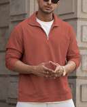 brick-quarter-zip-regular-fit-polo-t-shirt